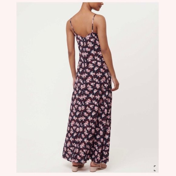 LOFT nwot Floral Paisley Strappy Maxi Dress - Picture 3 of 6
